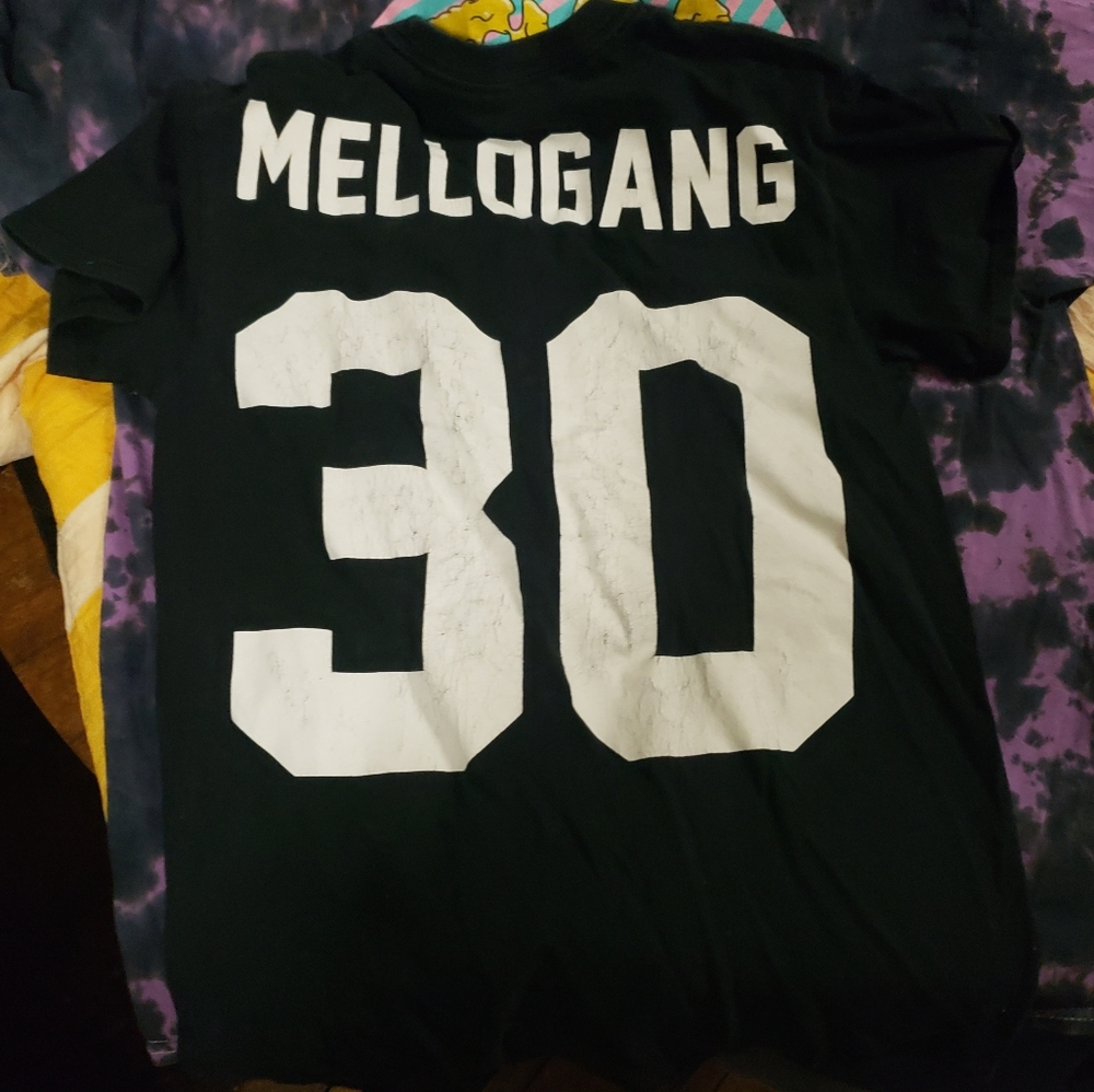 Marshmello Mellogang 30 Tshirt Black Bat Logo Short Sleeve Crew  Shirt Small S